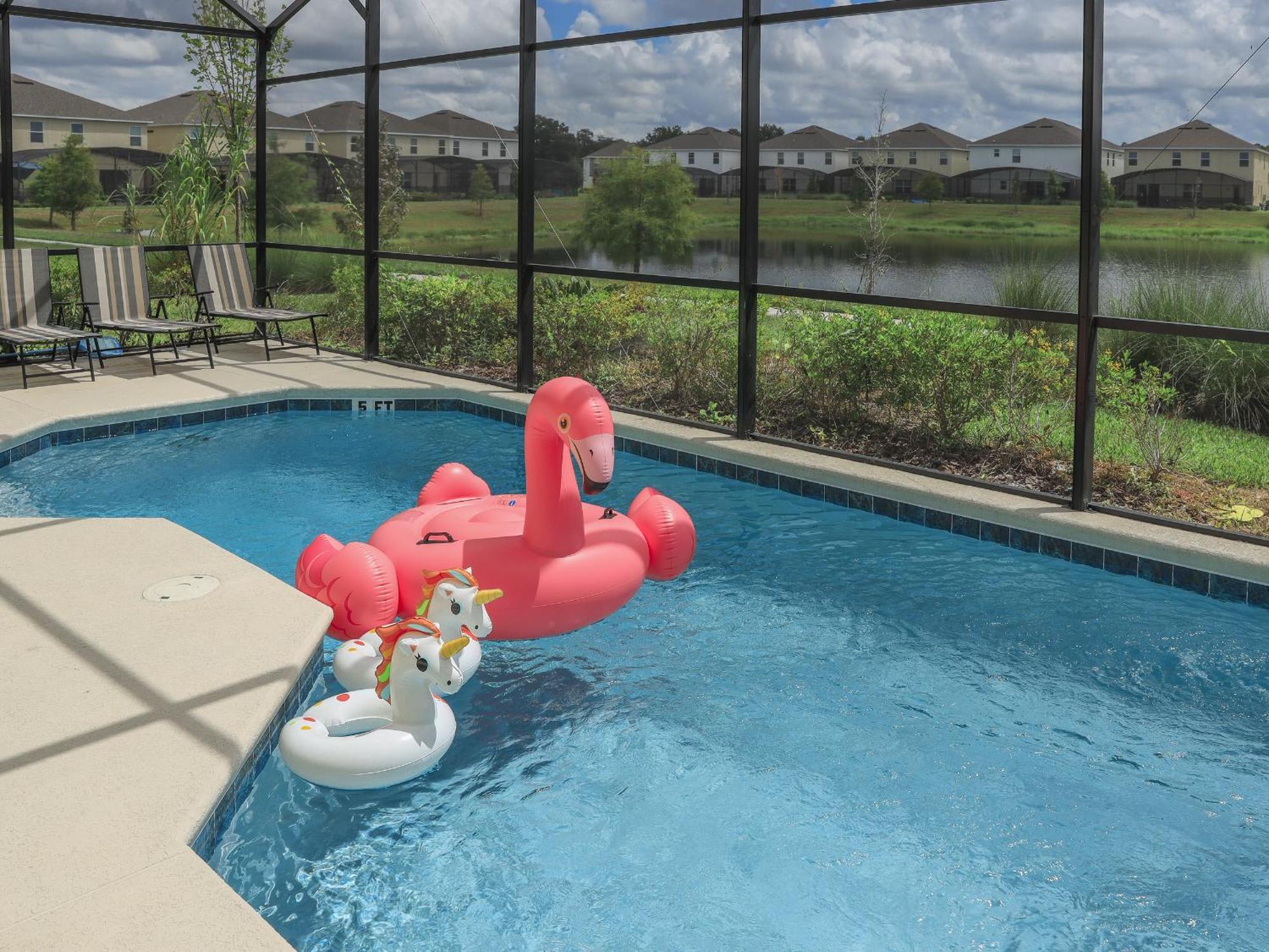 Waterfront Brand New Modern Luxury 8 Bedroom Pool House! Sleeps 16 Kissimmee Exterior photo